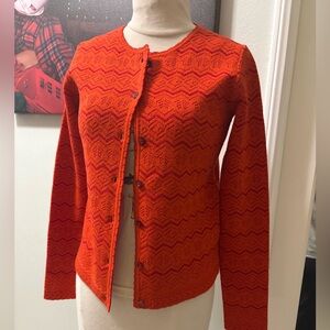 Brand new Gucci  kids size 12 Orange Button-Up Cardigan fits adults xs and s